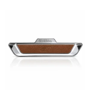 EVO Brown leather - Chrome Silver / Essential Wood