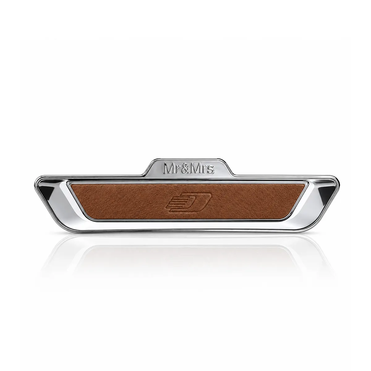 EVO Brown leather - Chrome Silver / Essential Wood